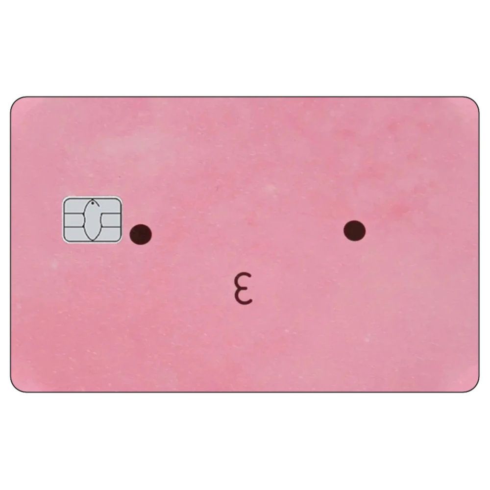 ملصقات غير لامعة لبطاقة الائتمان الأصلية من Anime TV Takopi لبطاقة البنك Mastercard VISA JCB وغيرها من البطاقات المغناطيسية IC #5