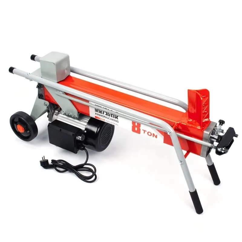 Small Electric Wood Splitter, Easy to Operate, Suitable for Home Use Mobile 8-ton Electric Wood Splitter
