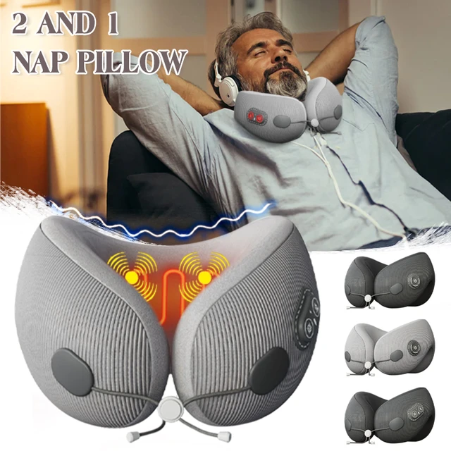 Rechargeable U Shaped Memory Foam Neck Pillow Can Heated Massage Travel Neck Pillow Sleeping Airplane Pillow Cervical Healthcare AliExpress 15