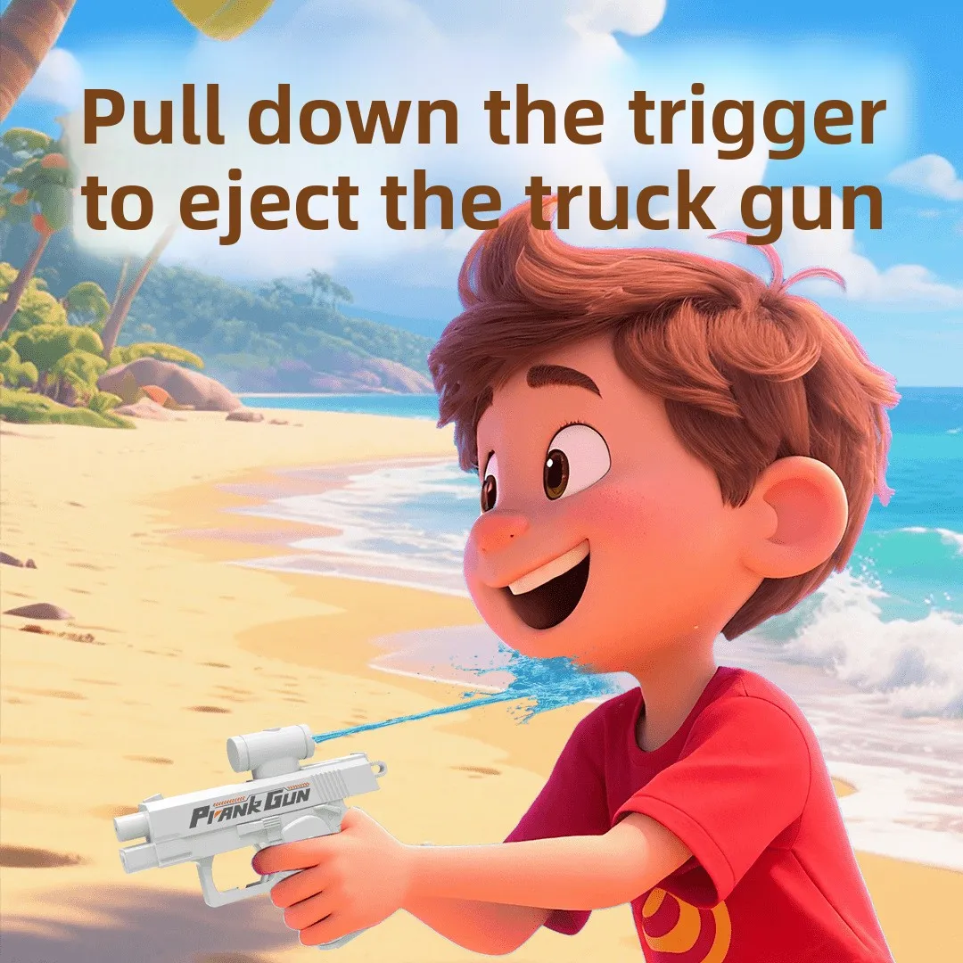 Pistola ad acqua manuale portatile Scherzo Spruzzo bidirezionale Pistola ad acqua Giocattoli Estate Spiaggia all'aperto Piscina Pistola ad acqua Giocattolo per bambini