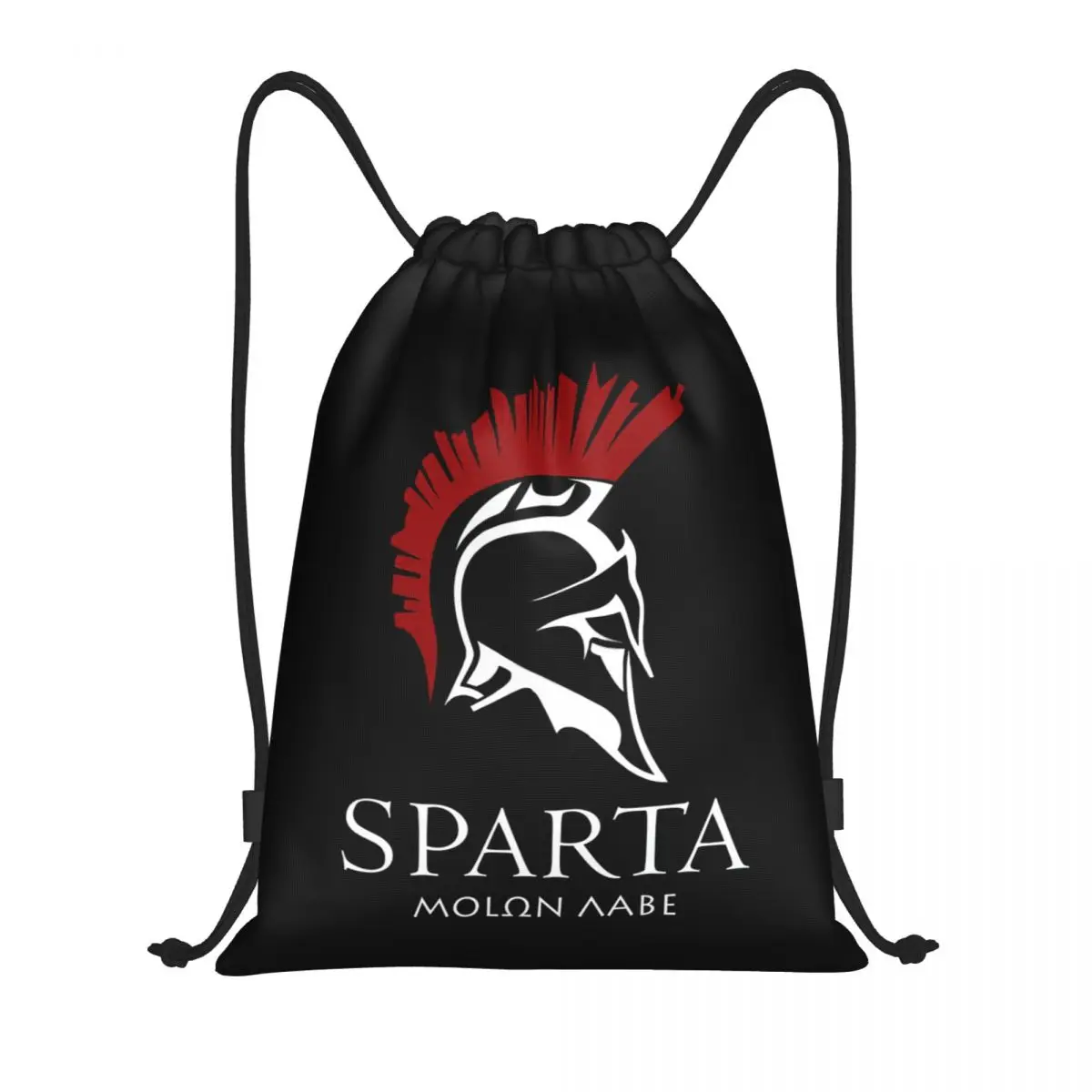 Custom Spartan Molon Labe Sparta Warrior Drawstring Backpack Bags Women Men Lightweight Gym Sports Sackpack Sacks for Yoga