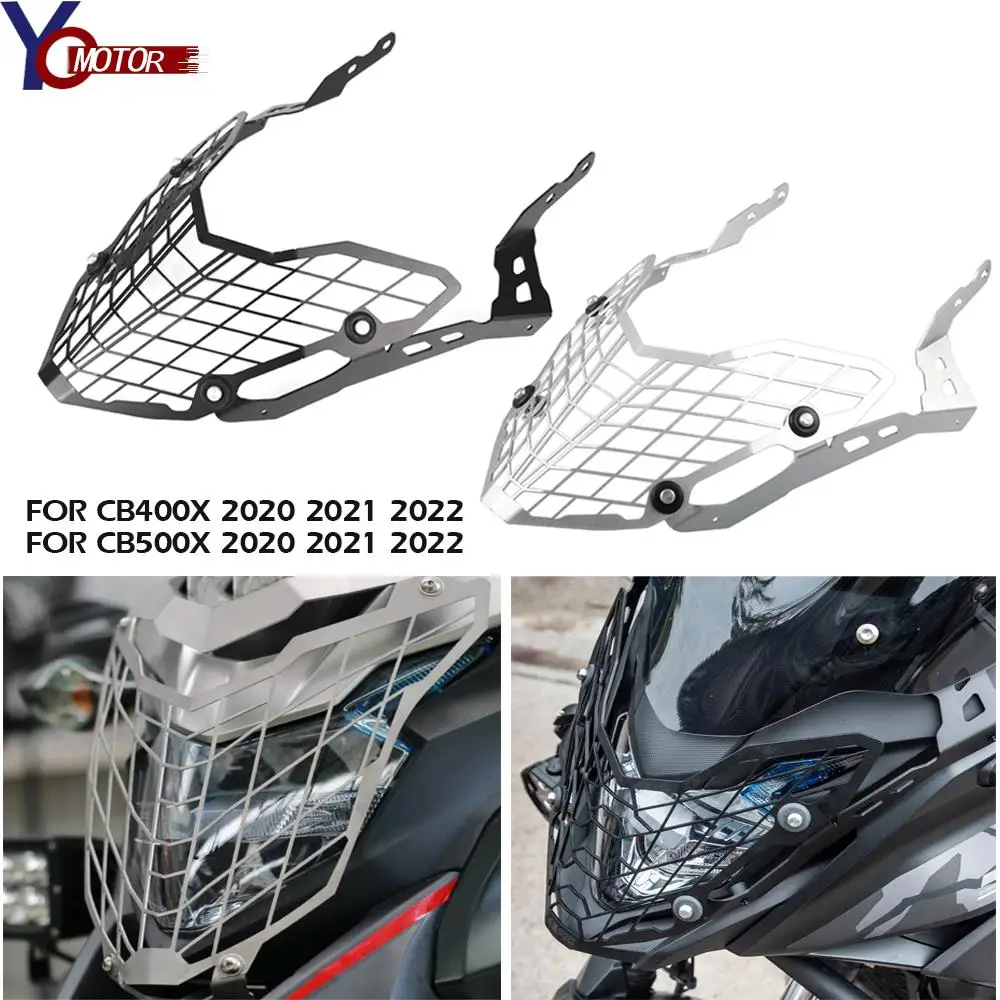 

For Honda CB500X 2020 2021 2022 CB 500X Motorcycle Accessorie Headlight Protector Cover Grill Aluminum Front Lamp Protective Cap