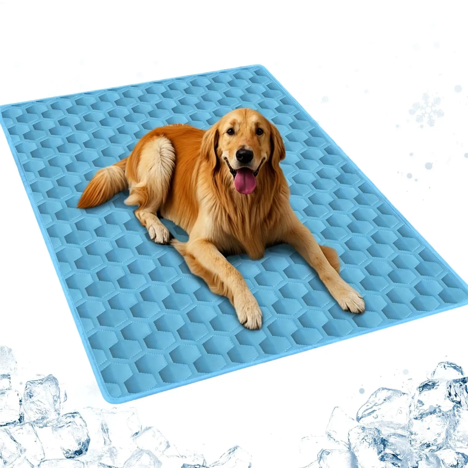 Coussin rafraîchissant antidérapant pour chien et chat, idéal pour l'été chaud, tapis de couchage pour animaux de compagnie de petites, moyennes et grandes races, pour le repos et le camping