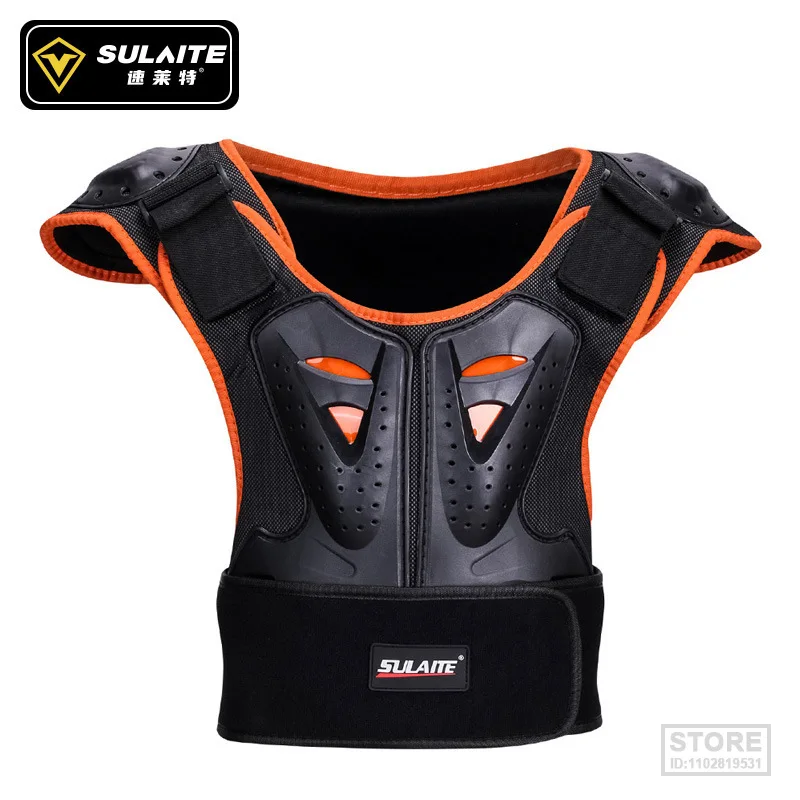 

SULAITE Youth Children Motocross Body Protective gear Vest armor ATV Dirt Bike suits Chest Spine Knee Elbow Guard Sports