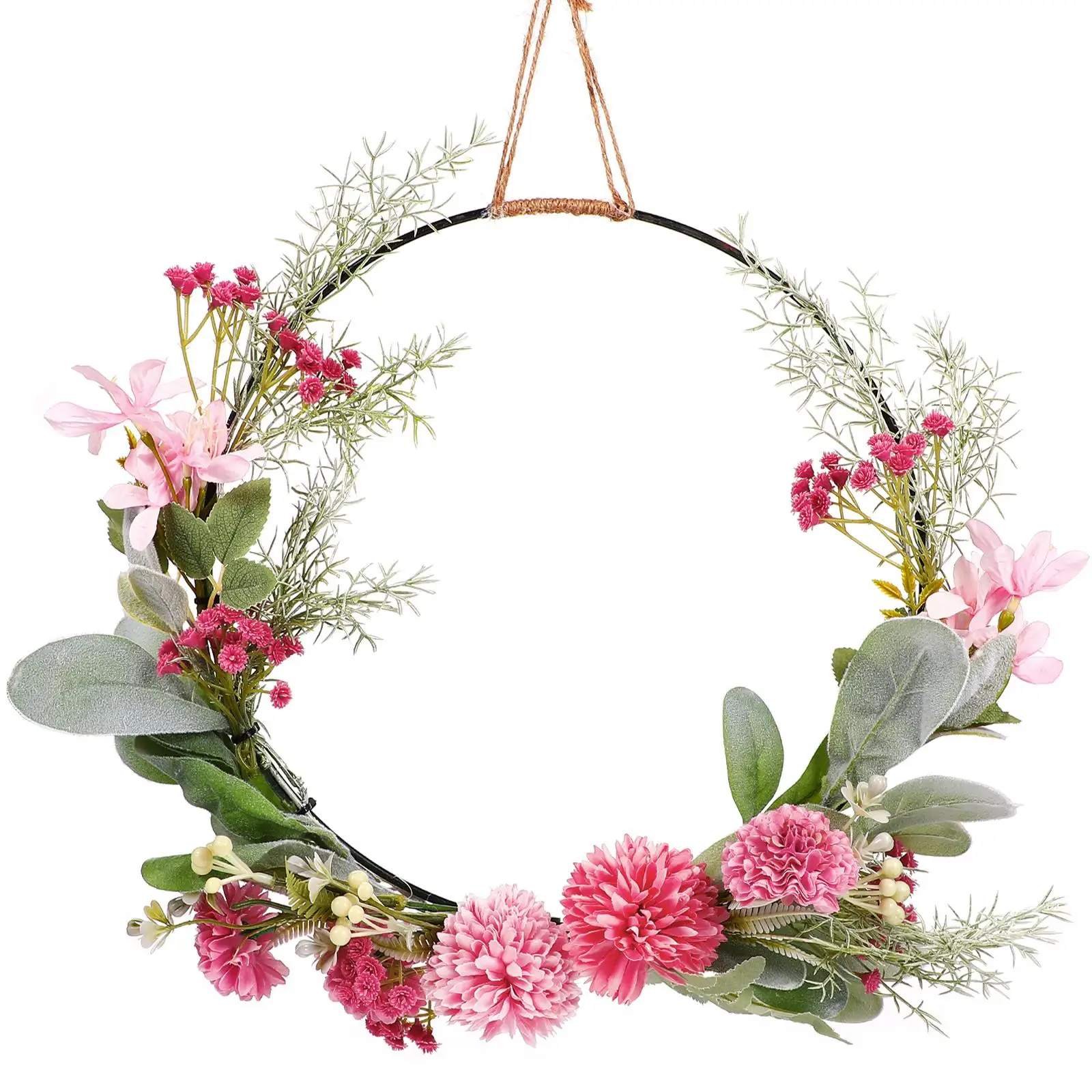

Artificial Flower Boho Succulent Wreath Hanging Door Wreath Wall Flower Wall Decor Piece