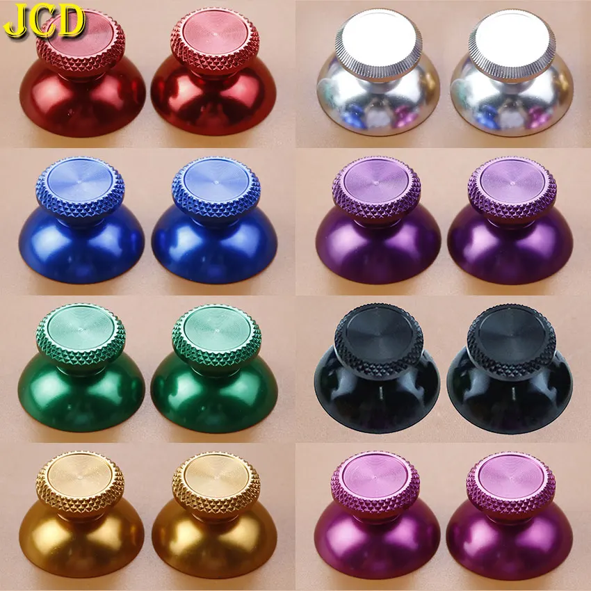 JCD 2 Pieces Metal Analog Joystick Thumb Stick Grip Cap For PS5 Controller Rocker Thumbstick Cover Accessories