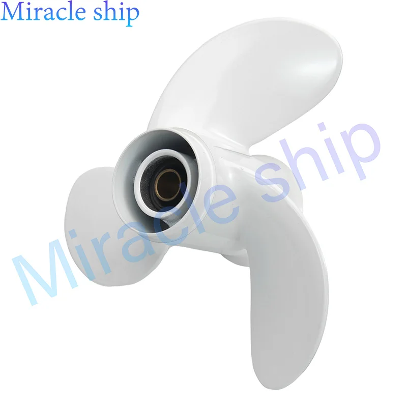 

6G1-45943-00 Пропеллер 8 1/2x7 1/2-N подходит для подвесного двигателя Yamaha 6HP 8HP F6 F8 F9.9 Алюминий 7 зубьев RH 6G1-45943-00-EL