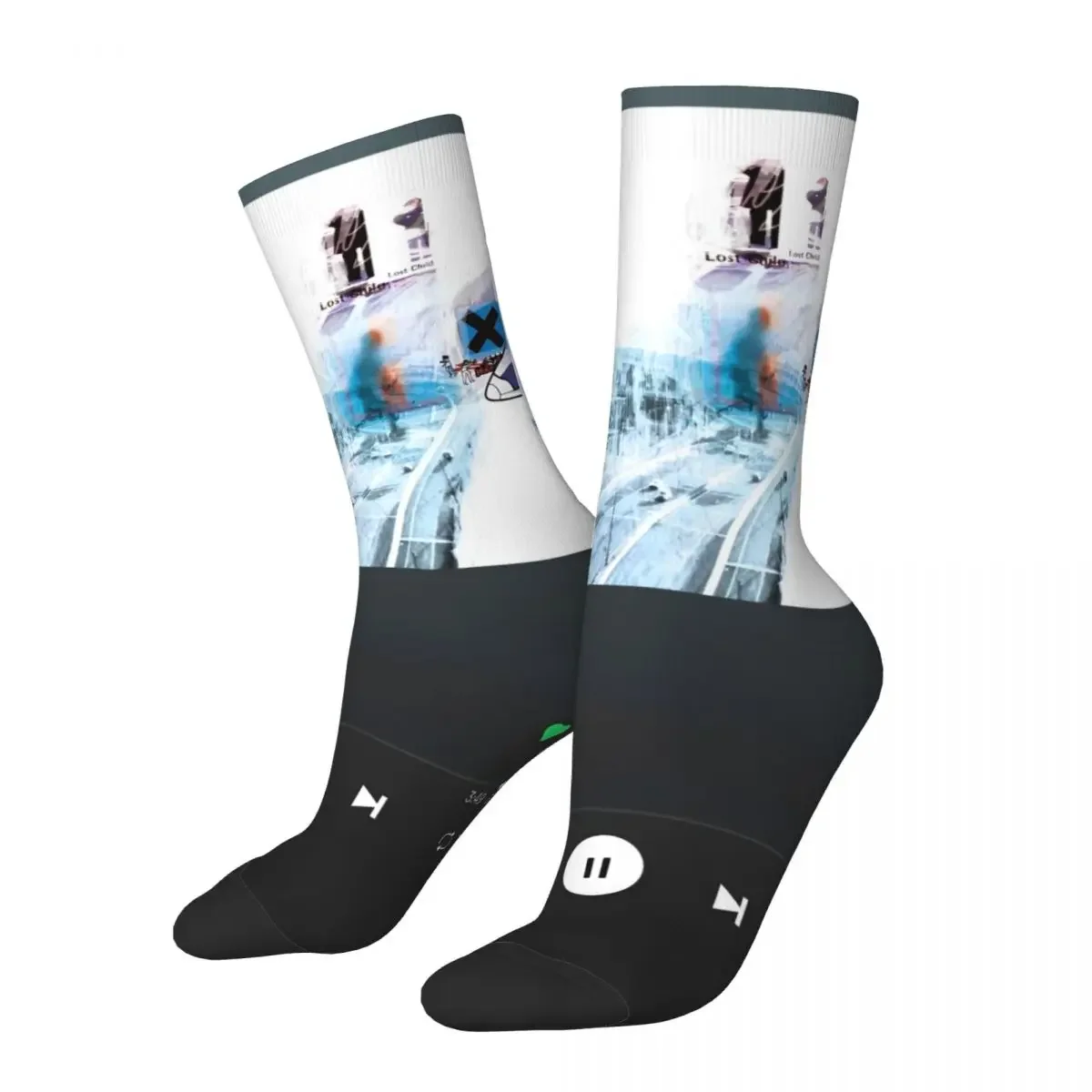 Radiohead-Calcetines transpirables para hombre y mujer, medias elegantes, diseño de ciclismo, antisudor, otoño