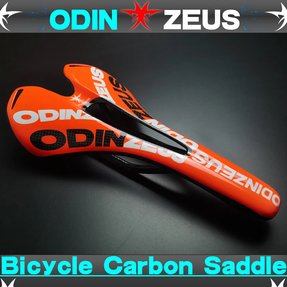 

Official Odinzeus Carbon Fiber Bicycle saddle carbon cushion ultralight MTB Road Fold Bike Front Seat Cycling gloves for gift