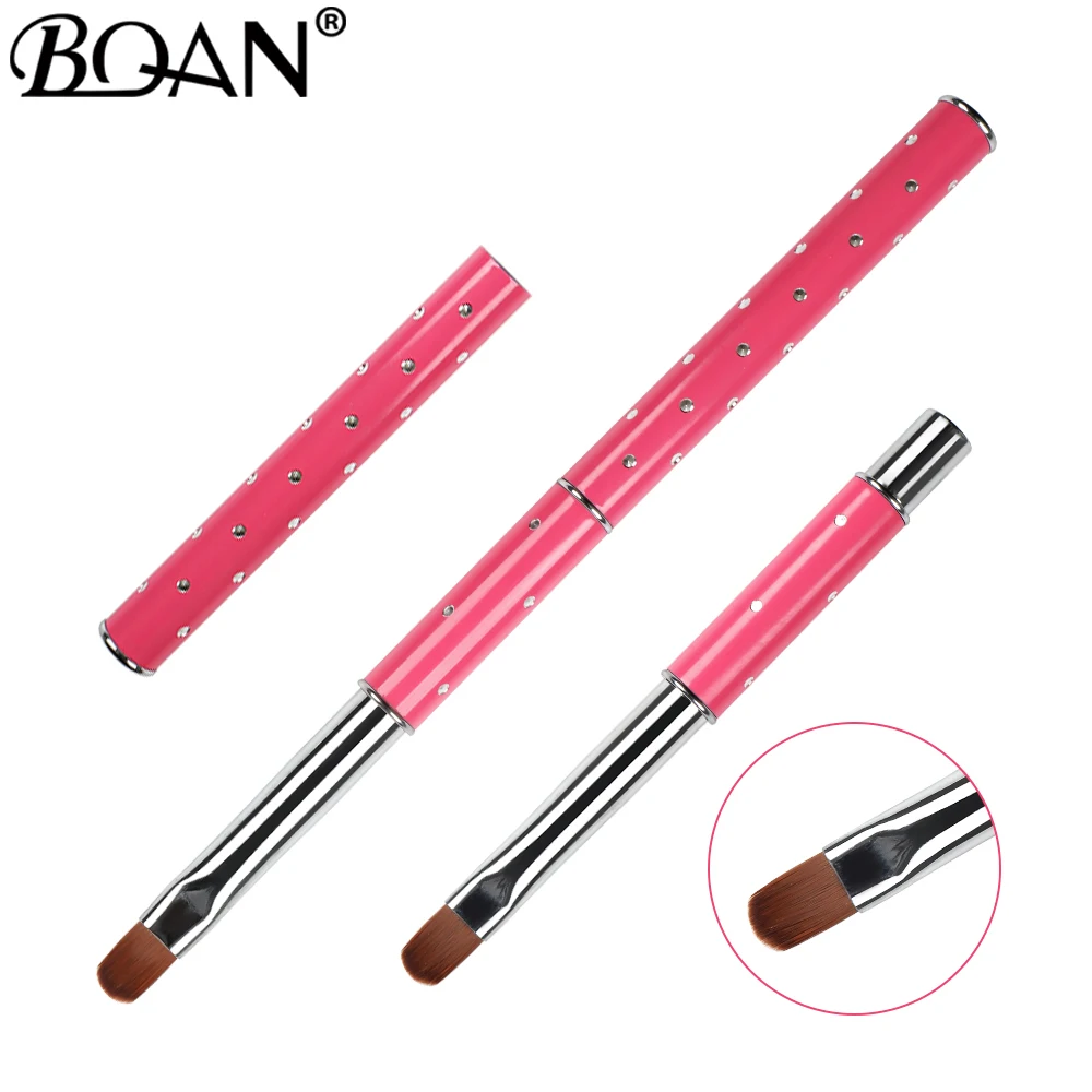 #2#6 Gel Brush Nail UV Gel Pen Brush Nail Art Gradient Rosy Color Brush Acrylic UV Gel Corrugated 3D Tip Effect Design