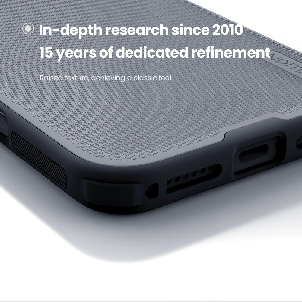 حافظة لهاتف آيفون 16 17 برو ماكس اير 16e نيلكين سوبر فروستيد برو هارد بي سي حافة ناعمة غطاء خلفي لهاتف آيفون اير #6