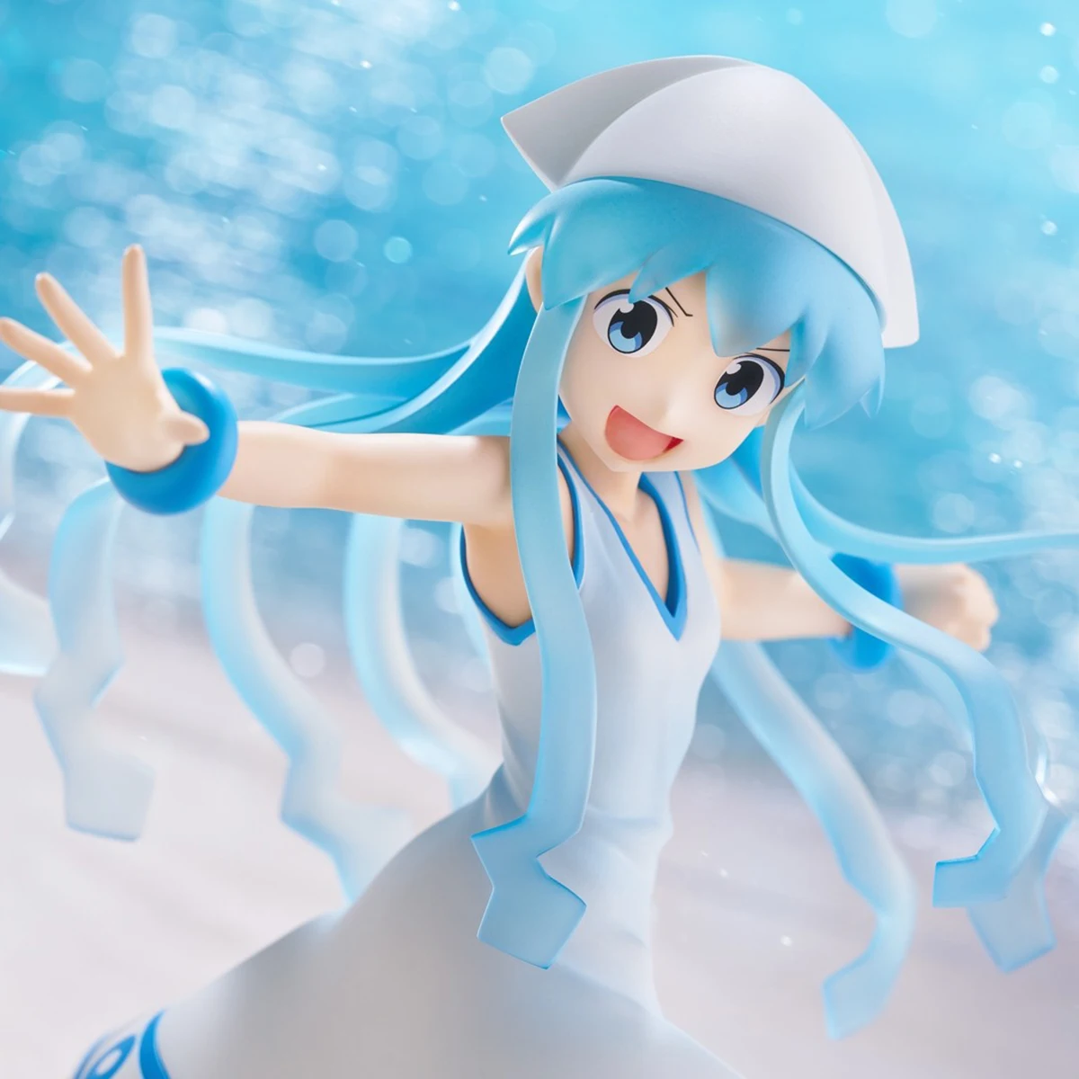 Figur Trio-Try-iT Asli FuRyu yang Sudah Dicat Shinryaku! Figur Model Karakter Anime Ika Musume untuk Dekorasi