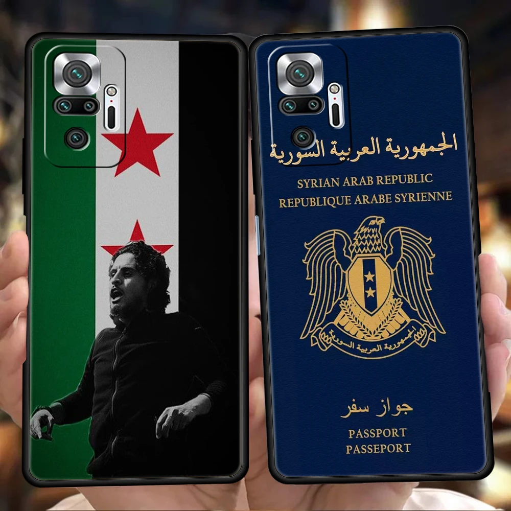 Syria Passport Phone Case Cover for Redmi 14C 10C Note 14 13 12 10 11 Pro Plus 7 8T K40 K50 Gaming Pro Plus 5G Soft TPU Shell