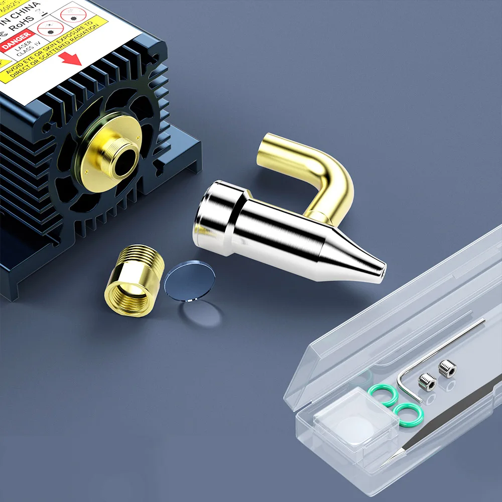 قاطع النقش بالليزر SCULPFUN S30 Pro Max 20 وات، مساعدة هوائية أوتوماتيكية، تركيز ليزر، اللوحة الأم 32 بت، عدسة قابلة للاستبدال، ليزر