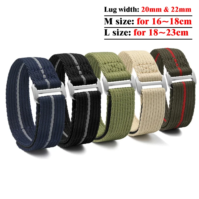 Nylon Watch Straps 20mm 22mm Solf Military Sport Band High Quality Fabric Nylon Watchband Premium Watch Belt Replace Accessories