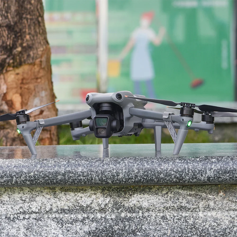 معدات الهبوط لـ DJI Air 3 لـ Air 3S ملحقات طائرة بدون طيار مجموعة ممتدة قابلة للطي لطائرة DJI Air 3 بدون طيار زيادة قوس التوسع
