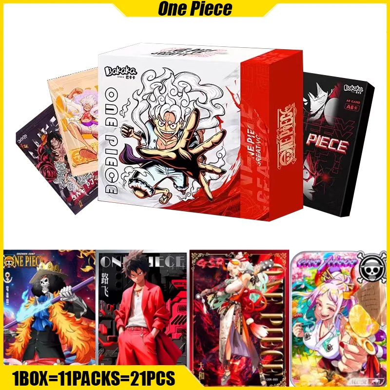 BAKAKA VOL.1 One Piece Cards Great Voyage Anime Collection Cards Mistery Box Board Games Toys Birthday Gifts for Boys and Girls