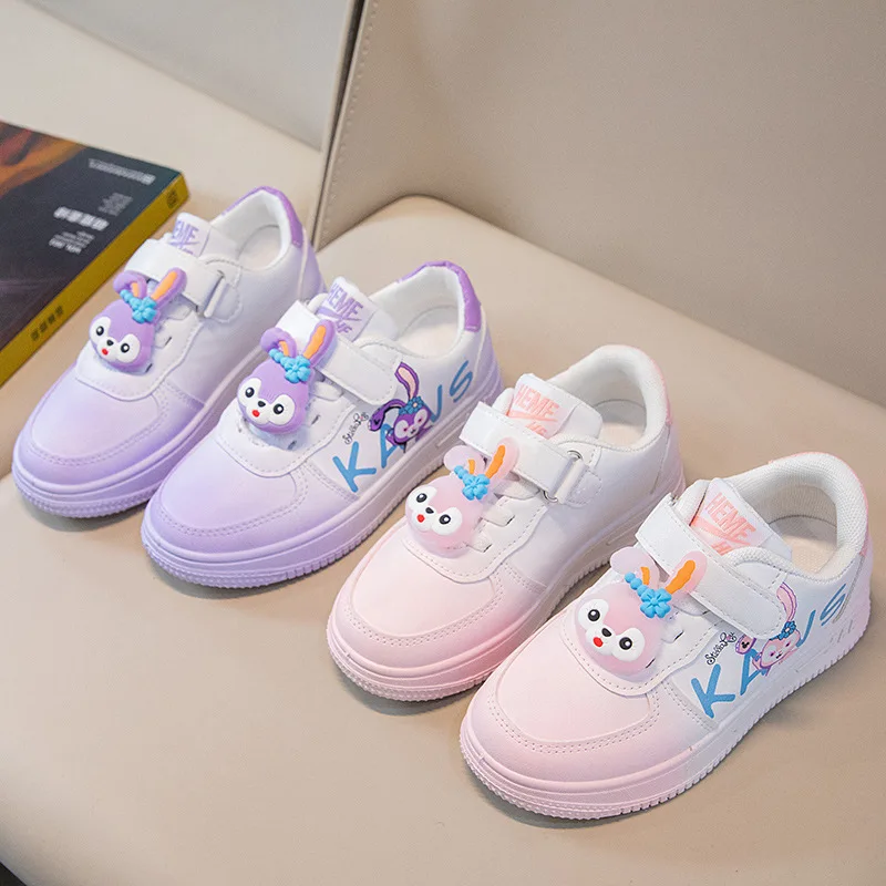 Scarpe da tavola di tendenza per bambini Disney primavera e autunno comode scarpe singole carine per cartoni animati scarpe sportive Casual per