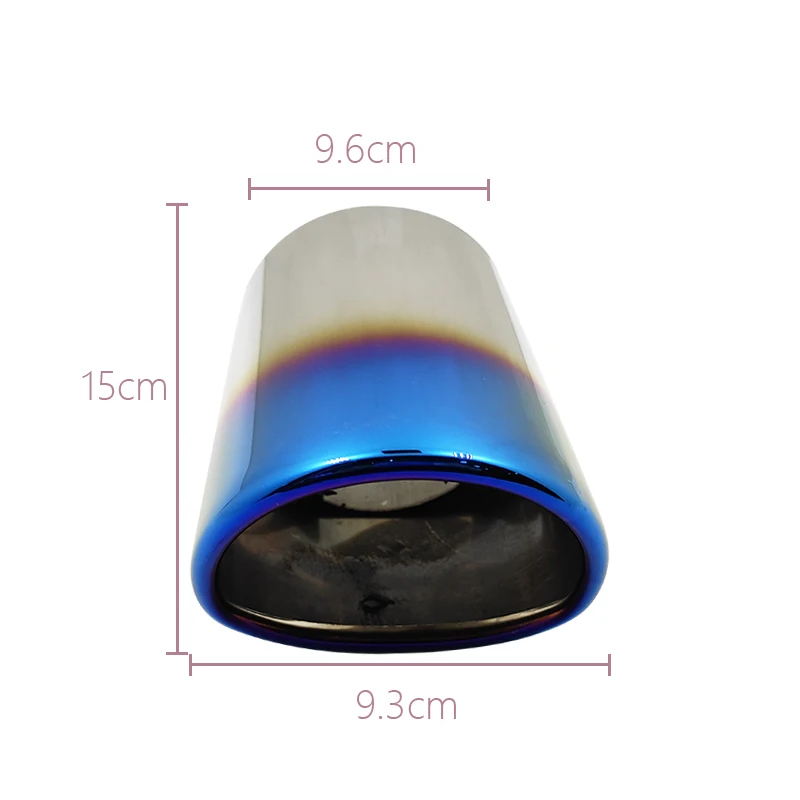 Silenziatore in acciaio inossidabile Coda Punte di scarico per auto Tubo per Audi Q5 Volvo V70 Mazda 3 Honda Accord Accessori per la gola