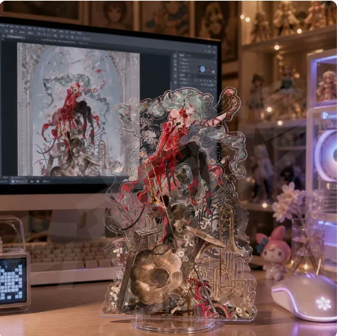 Japanese Anime Wuthering Waves Phrolova Acrylic Stand Figure Model Plate Cosplay Collection Desktop Decor Gifts XTRJ