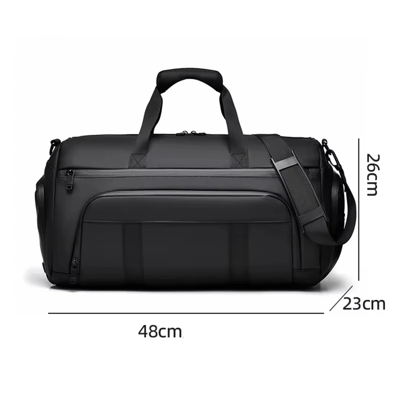 Men Fitness Gym Duffel Bag Dry Wet Separation Yoga Travel Bag Outdoor Hiking Camping Swimming Bag Shoe Compartment Sport Handbag
