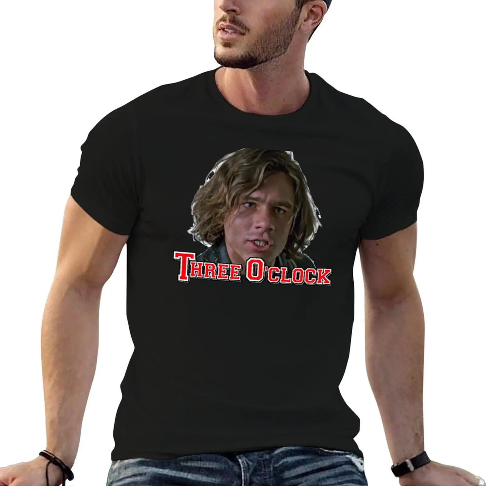 THREE O' CLOCK T-Shirt men t shirt cotton 100% funny t shirts dark humor T-Shirt