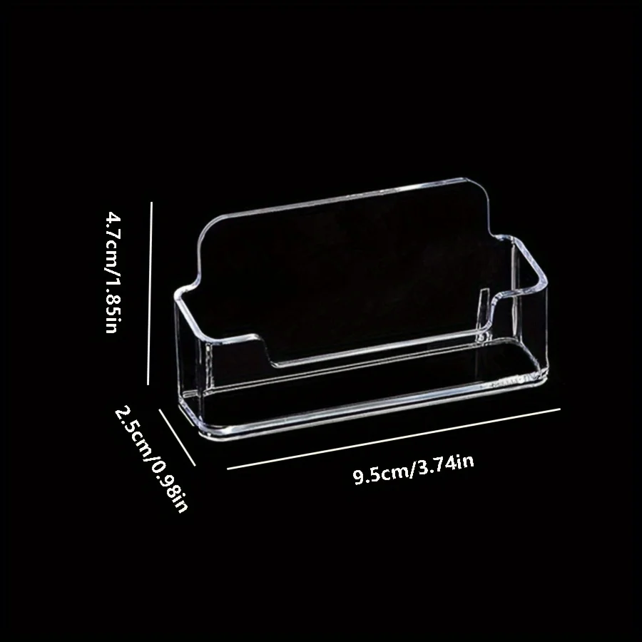 Transparent plastic business card holder, acrylic business card display stand, 30-40 business cards