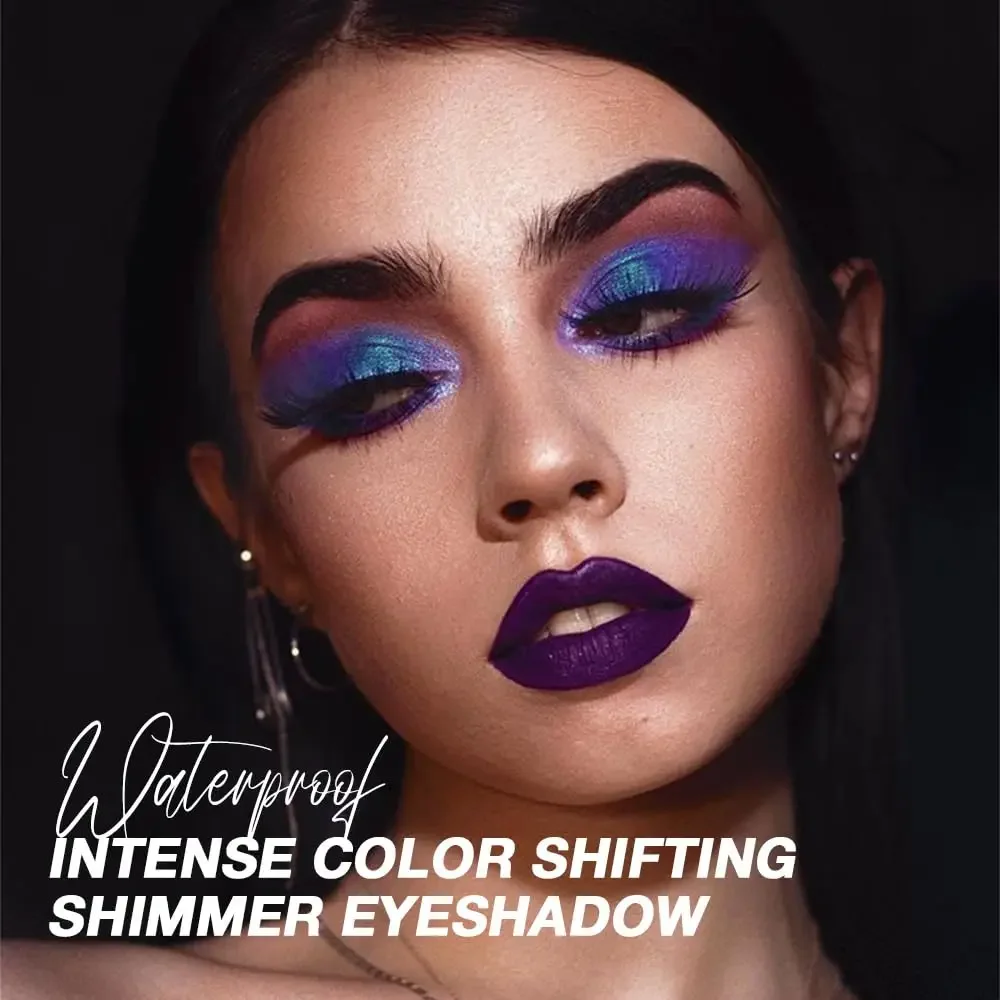 متعدد الألوان عينيه طقم مكياج المرأة الجديدة لؤلؤة الحرباء يضيء بريق ناعم تغيير تدريجي ظلال العيون عالية المصطبغة