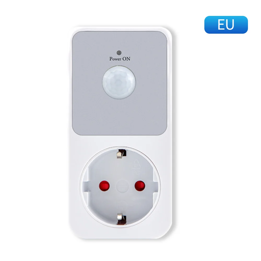 Pir Sensor Socket Bescherming Stopcontact 120 ° Graden Groothoek Automatische Sensoren Lichten Inductie Pc Vlamschakelaars Lamp
