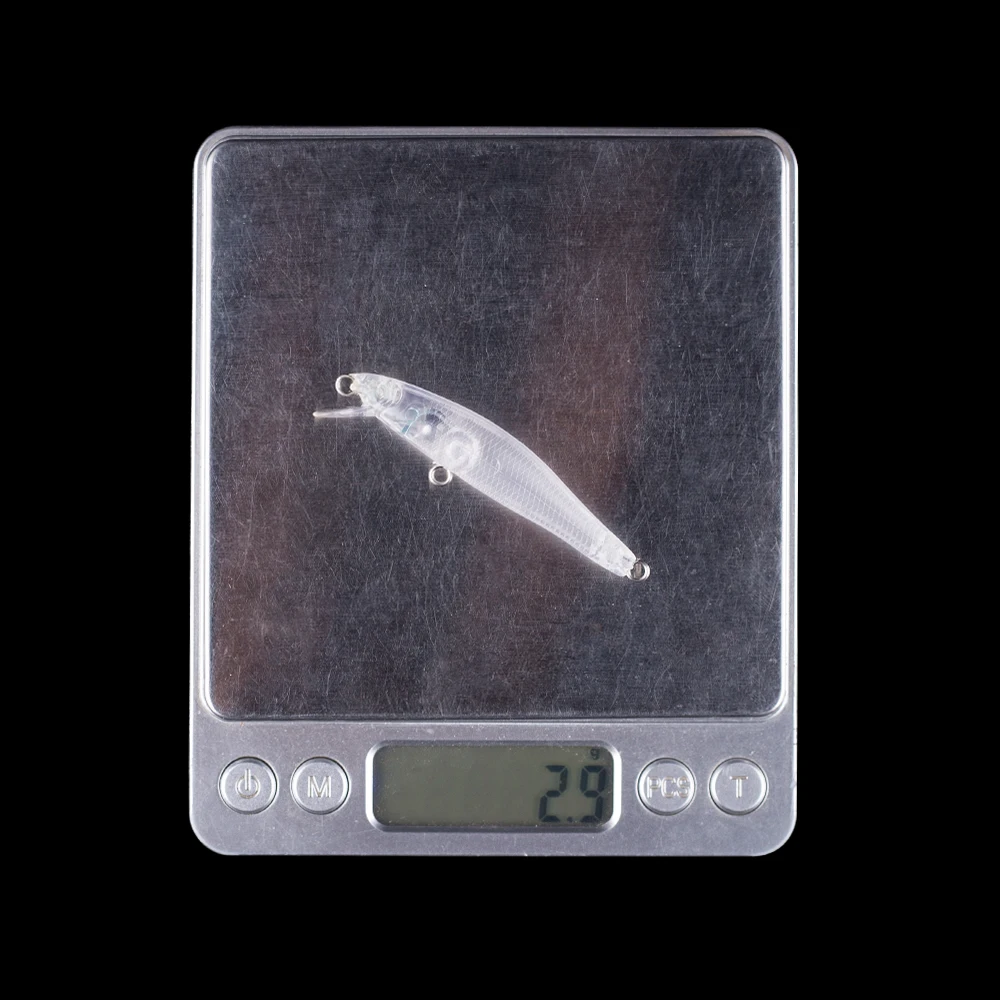 Hanlin-Mini Minnow غير مطلي الصيد الاصطناعي السحر ، المتذبذب الثابت ، الطعم العائمة ، الفراغات الصغيرة معالجة ، لتقوم بها بنفسك ، 6 سنتيمتر ، 3g ، 10 قطعة ، 20 قطعة #3