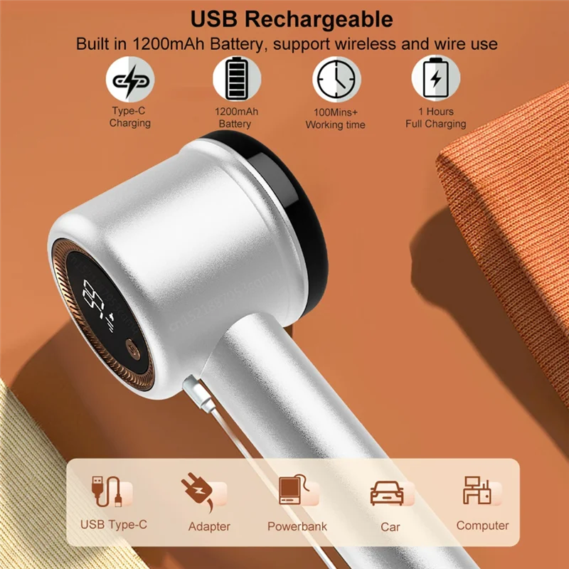 Top Sale 1Set Lint Remover LED Hairball Trimmer Fabric Shaver Fit For Clothes Sweater Remover A