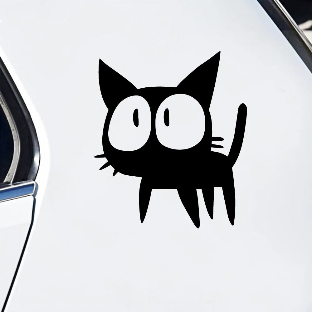 1pc Hot Kitten Car Stickers For Rearview Mirror Car Styling Car Window Bumper Truck Decal Vinyl Waterproof Car Sticker Graphics