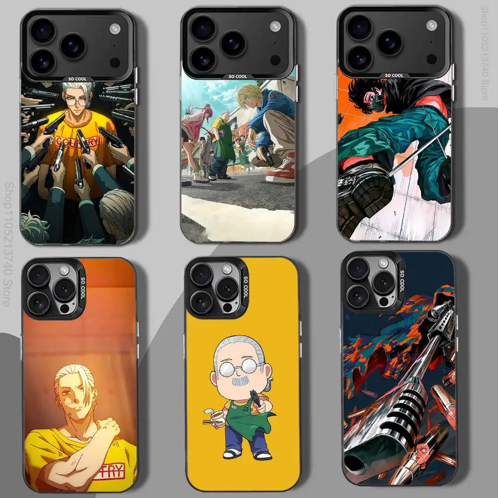

S-Sakamoto Days-ES Anime Phone Case For iPhone 12,16,11,14,13,17,15,E,Max,Plus,Air,Pro,Mini black Shockproof IMD Hard