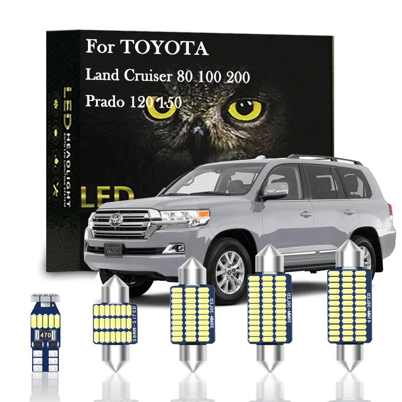 

Canbus Indoor Lamp For Toyota Land Cruiser 200 100 80 70 Prado 150 120 90 FJ Cruiser 1990-2007 2008-2020 LED Accessories