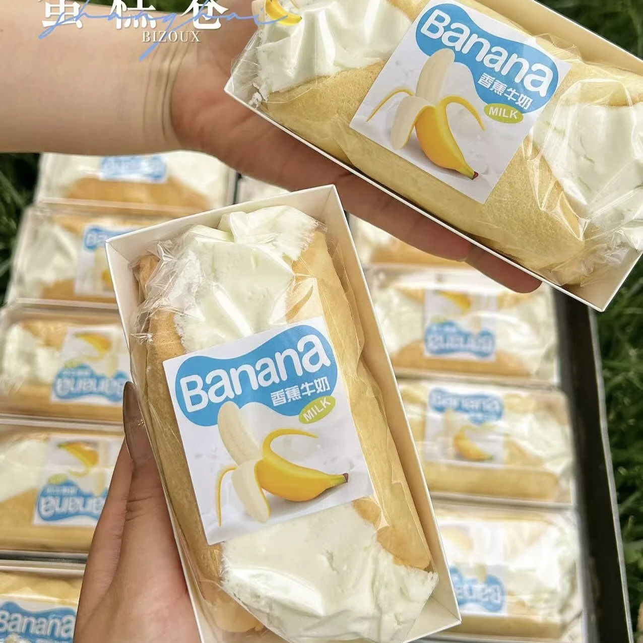 

Стеклянная бумага для хлебобулочных изделий, рулон для бананового торта, коробка для упаковки хлеба, Токио, банановый молочный торт, кухонная коробка для выпечки, настраиваемая