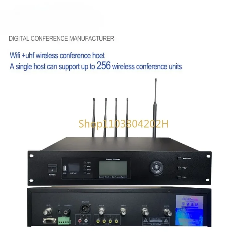 High End Professional Congress WiFi UHF Discussion Video Wireless Microphone Audio Digital Conference System