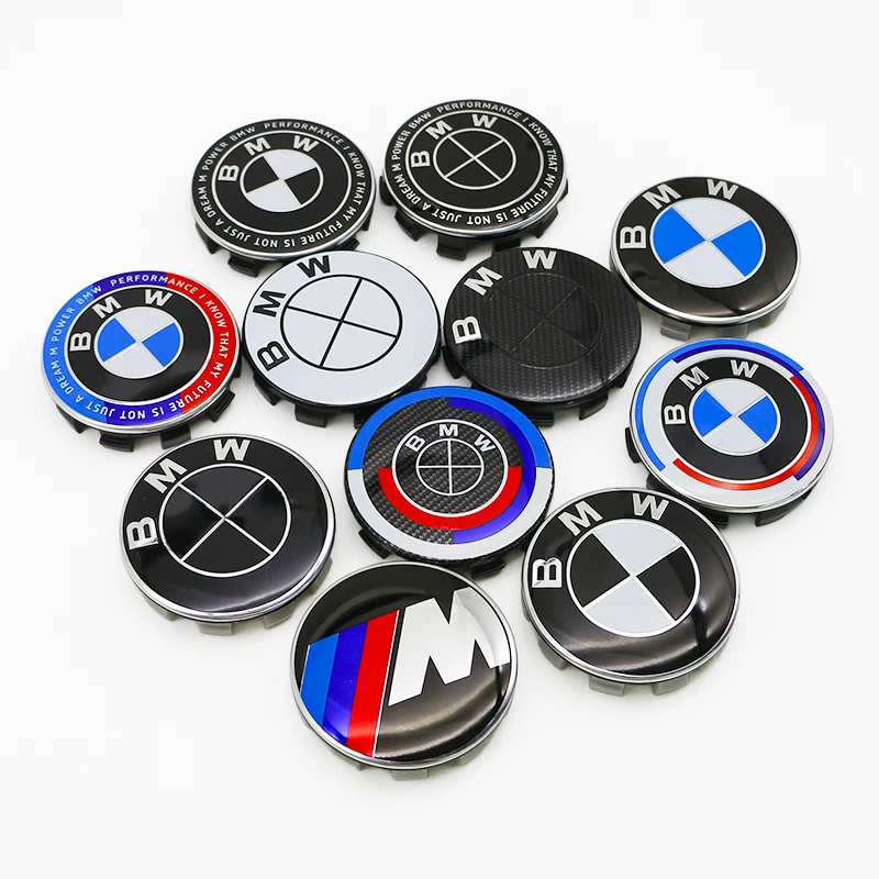 4 Stück 56mm 68mm 3D ABS Auto-Radnabenkappen Universelle Ersatz-Embleme für Autofelgen Außen-Tuning-Styling-Aufkleber Zierleisten – Detail 1