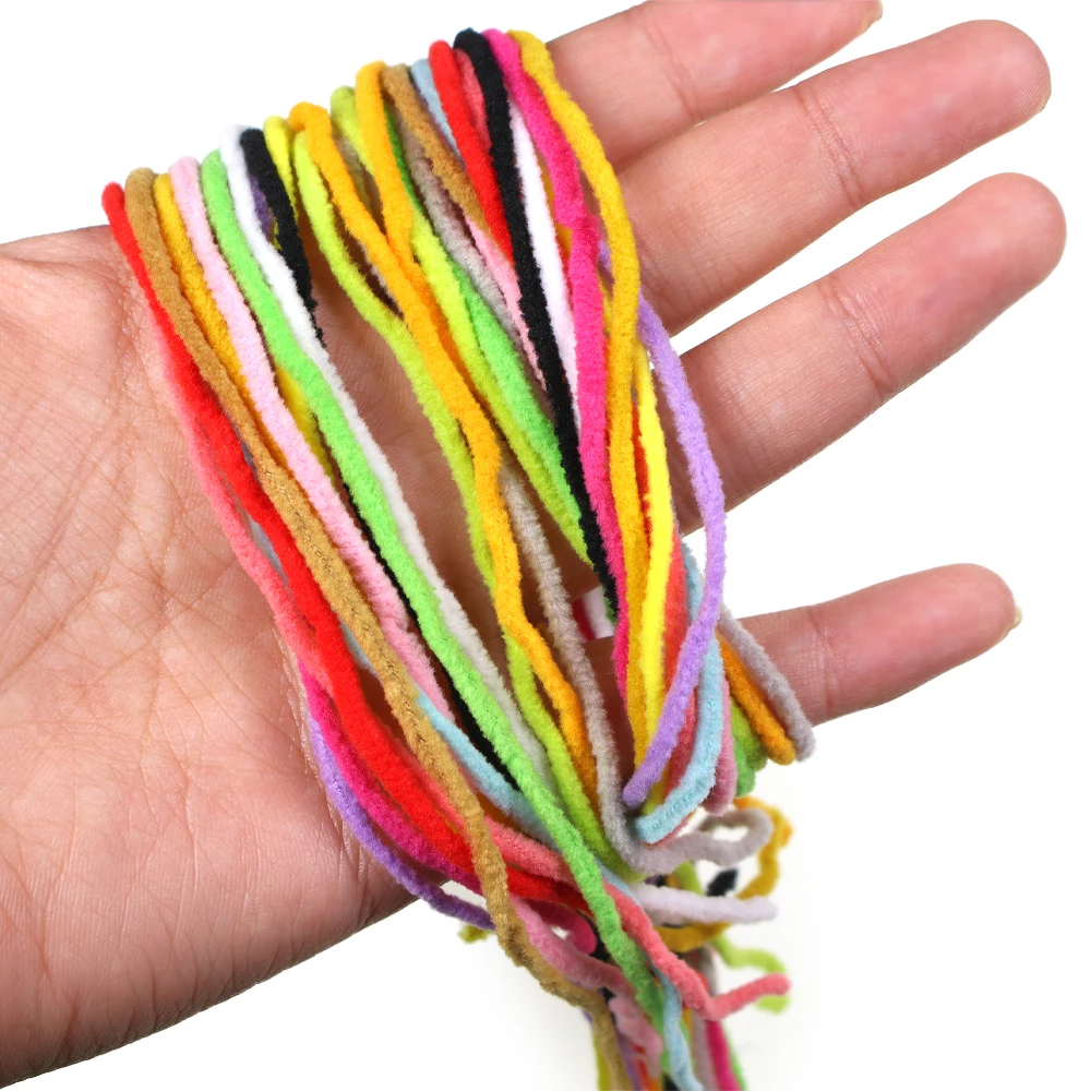 3 m/Packung Fliegenbindematerial Micro Mop Chenille Caddis Nymph Woolly Bugger Streamer Salzwasser Mopp Fliegen Forelle Crappie Jig Lure – Detail 7