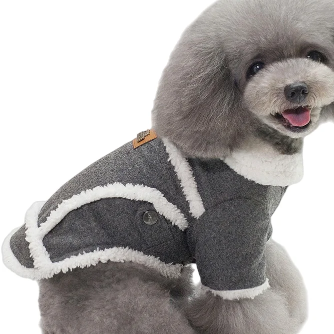 

Зимняя теплая одежда для собак, одежда для чихуахуа, мопса с меховым воротником, зимнее пальто для собак, куртка, одежда для маленьких и средних собак, кошек