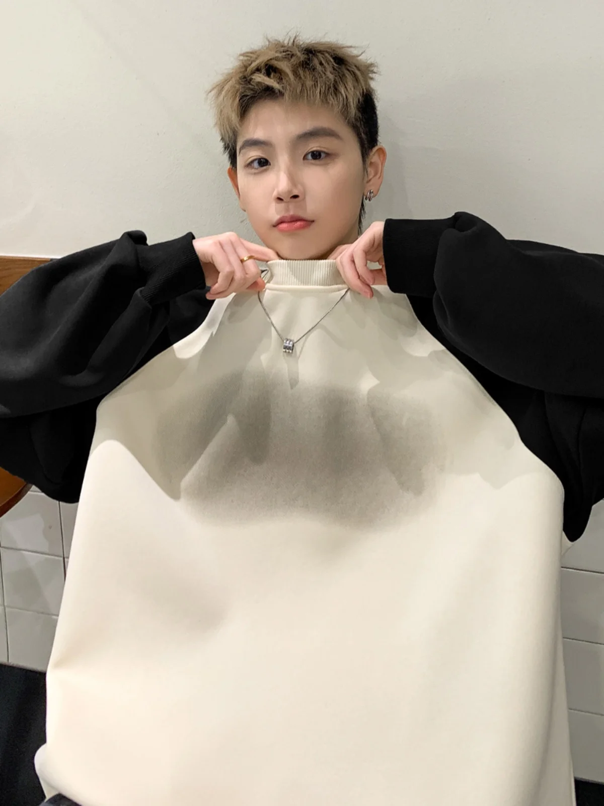 

Мужская толстовка American Sle Heavyweight: модная молодежная верхняя одежда для весны и осени, свободный крой, универсальная, для старшеклассников.