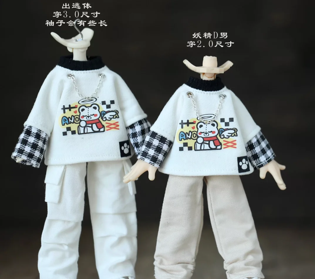 

Snail 1/12 Big12 Points OB11 Doll Clothes Hoodie Cute Top Model Ashi 2.0 3.0 Bjd Body In Stock