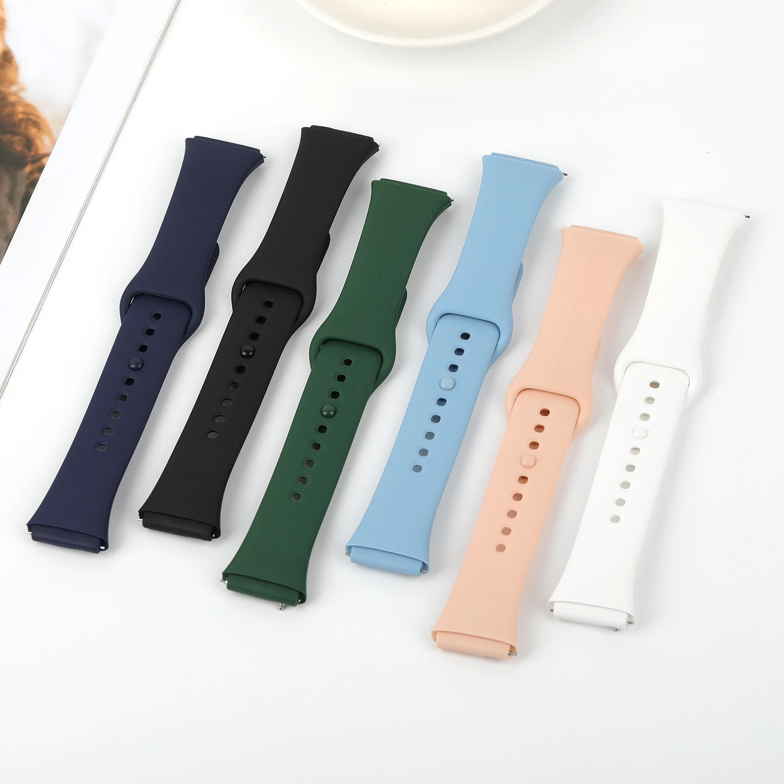 Pulseira de Silicone Esportiva Respirável para Xiaomi Redmi Watch 3 Active 3 Lite, Acessório de Substituição para Smartwatch 4
