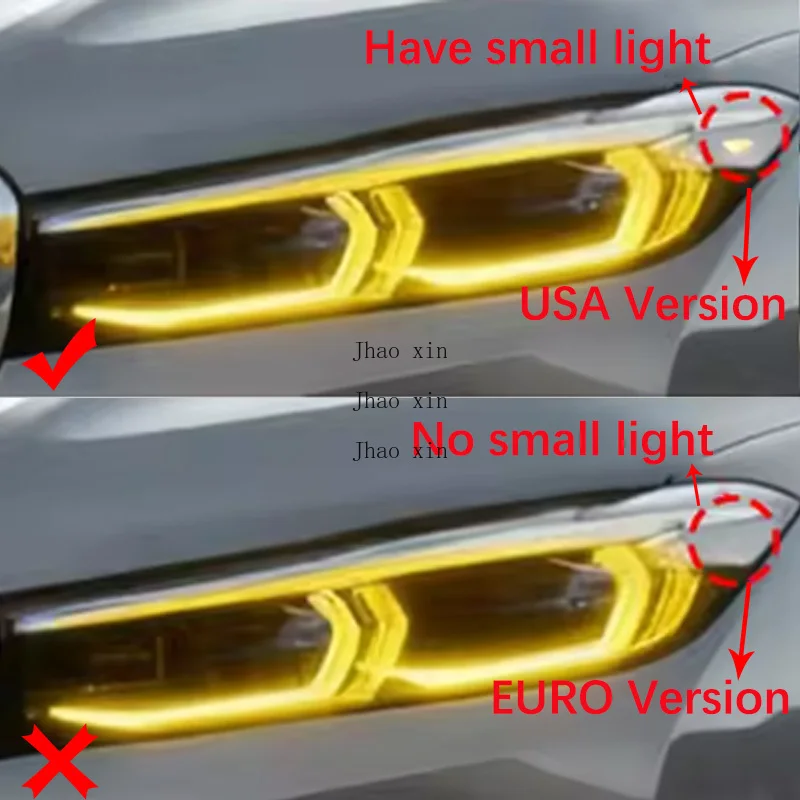 Ballast Light Source Module For BMW 7 Series G12 G11 Car Headlights DRL CHIP Light Guide Tube 2019-2022 US Angel Eye Multicolor