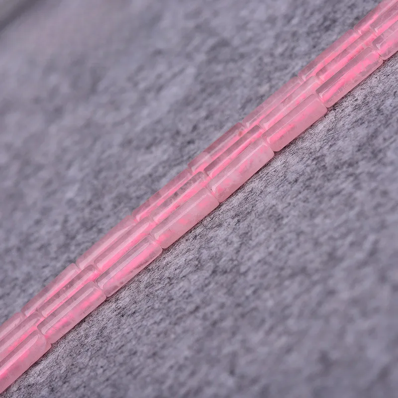 Crystal tube beads DIY crystal work in progress Loose beads