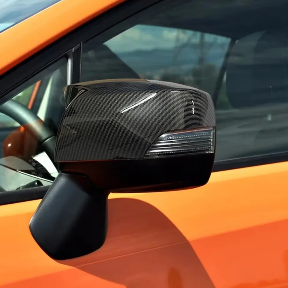 For US Subaru Outback Crosstrek 2015-2017 WRX 2015-2020 ABS Car Rearview Side Mirror Cover Wing Cap Door Trim Adhesive Sticker view 3