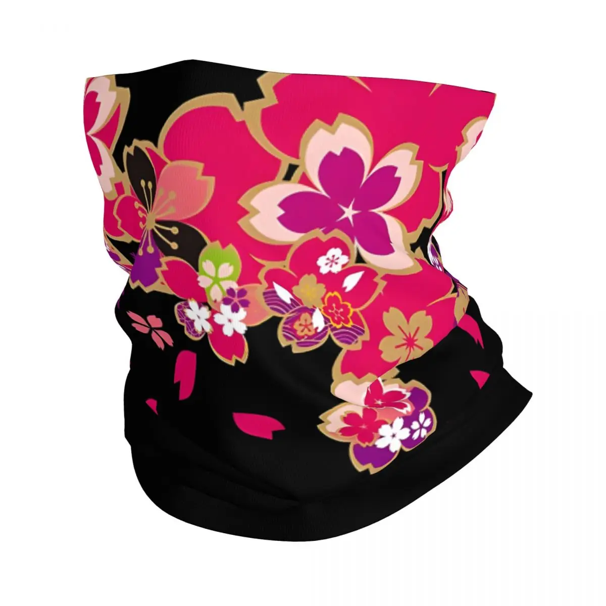 Beautiful Cherry Blossoms Bandana Neck Cover Wrap Scarf Balaclava Cycling Unisex Adult Breathable