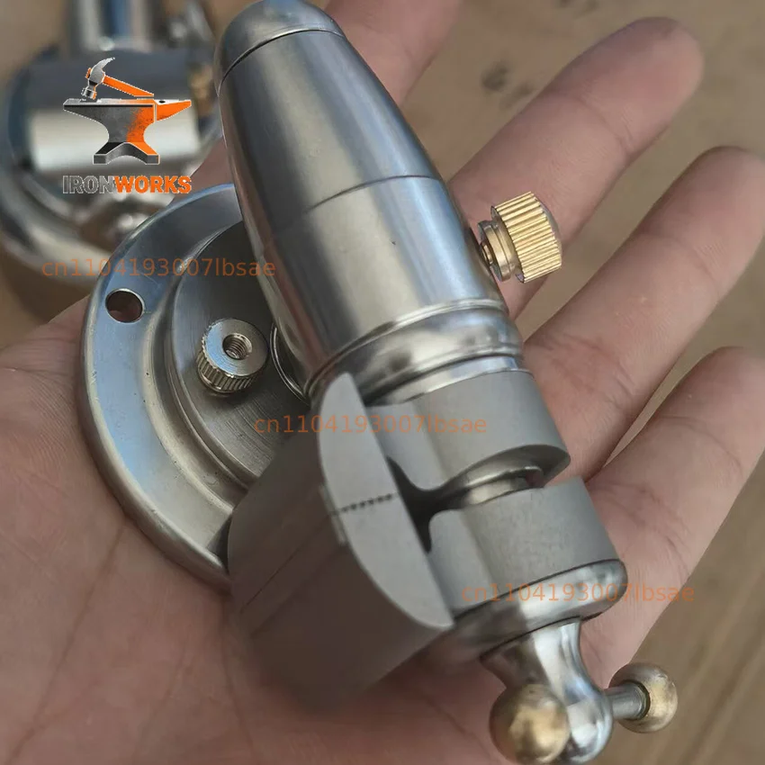 Mini 304 Stainless Steel Bench Plier With anvil Adjustable Desktop Clamp with Swivel Base 1.2inch DIY Handmade Watch Repair Tool