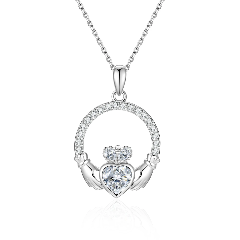D Color VVS1 1ct Heart Shape Moissanite Pendant S925 Sterling Silver Necklace for Woman Birthday Party High-End Jewelry Gift