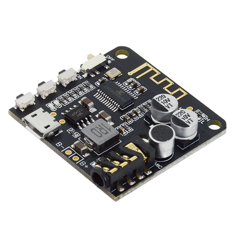 MP3 Audio Decoder Board com Mic, Lossless Car Speaker, Módulo de Áudio, Amplificador, DIY, Receiver, Case, BT5.0 PRO