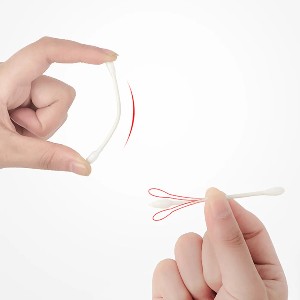 

2 Packs Makeup Cotton Buds Double Head Disposable Swabs Beauty Tool Paper Stick Ear Cleaning Art Crafts Cotton Swabs For